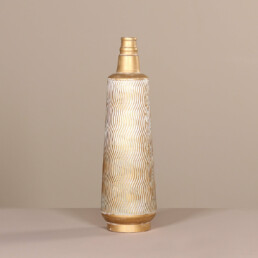 Deko Vase aus Metall, gold-washed, 58 cm