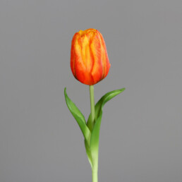 Kunstblume Tulpe in gelb-orange