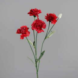 Kunstblumen Nelke in dunkelrot