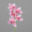 Kunstblumen Cymbidium Orchidee in rosa-weiß