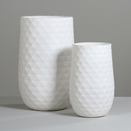 Fiber Clay Topf in creme