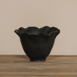Deko Vase aus Keramik, grau, 13 cm