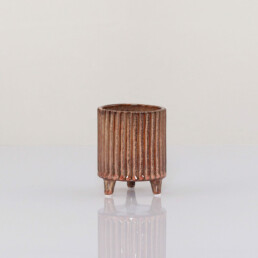 Deko Vase aus Keramik, braun, 12 cm