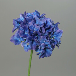 Kunstblumen Hortensie in dunklem violett-blau