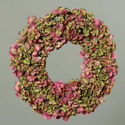 Hortensien Kranz in rosa-grün