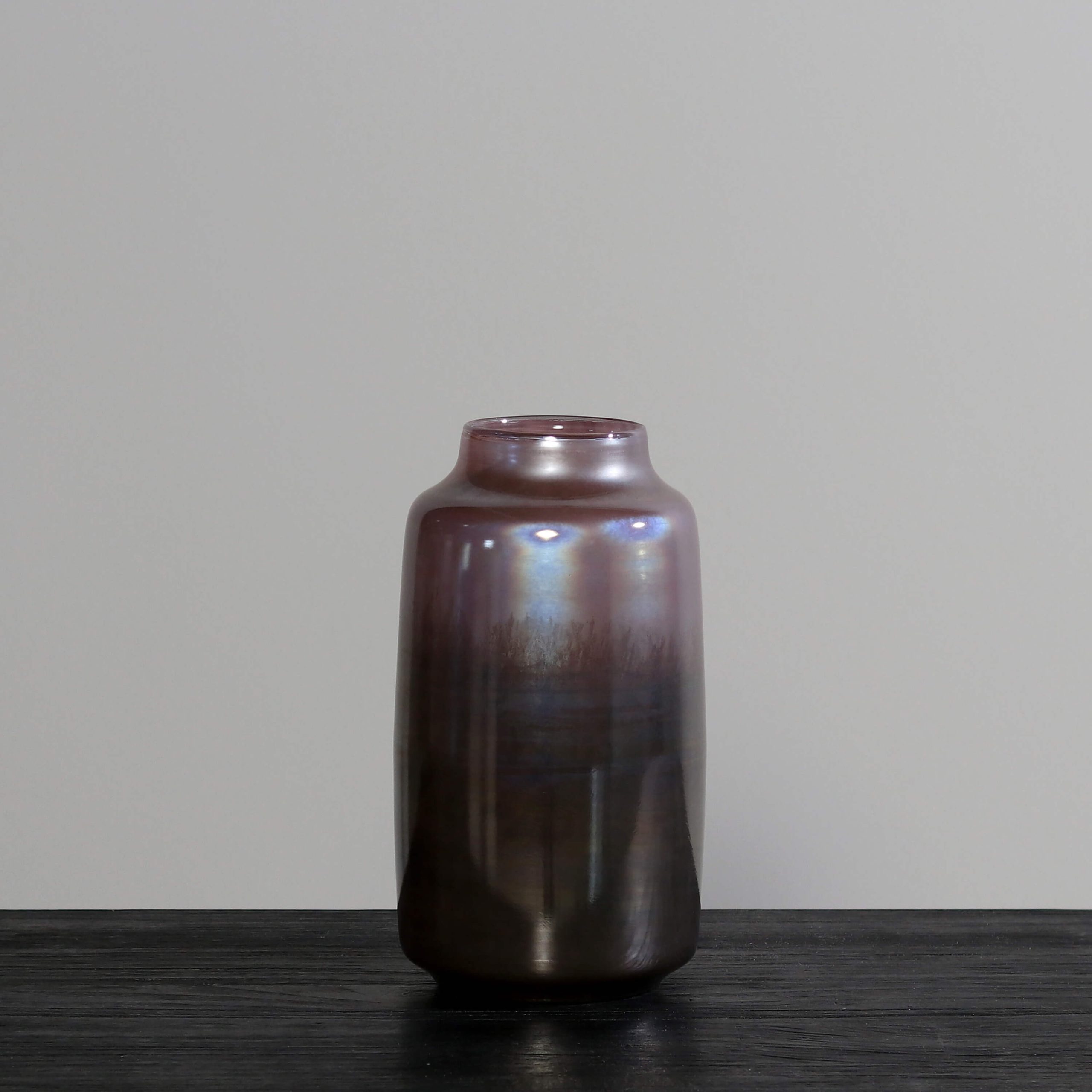 Deko Glas Vase aus dickem, massiven Glas